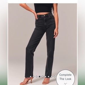 Abercrombie 90’s Straight Ultra High Rise Size 2R